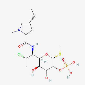 [(2R,5R,6R)-6-[(1S,2S)-2-chloro-1-[[(4R)-4-ethyl-1-methylpyrrolidine-2-carbonyl]amino]propyl]-4,5-dihydroxy-2-methylsulfanyloxan-3-yl] dihydrogen phosphate