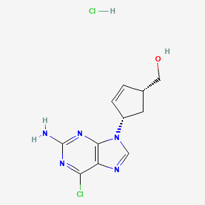 cis-rac-4-(2-Amino-6-chloro-9H-purin-9-yl)-2-cyclopentene-1-methanol Hydrochloride