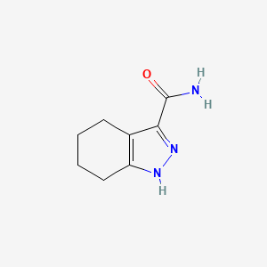 molecular formula C8H11N3O B1385679 4,5,6,7-tetrahydro-1H-indazole-3-carboxamide CAS No. 1069763-49-0