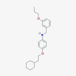 N-[4-(2-Cyclohexylethoxy)phenyl]-N-(3-propoxybenzyl)amine