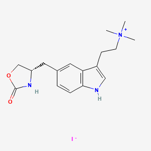 (S)-N,N,N-Trimethyl-2-(5-((2-oxooxazolidin-4-yl)methyl)-1H-indol-3-yl)ethanaminium Iodide