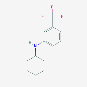 molecular formula C13H16F3N B1385686 N-cyclohexyl-3-(trifluoromethyl)aniline CAS No. 949161-12-0