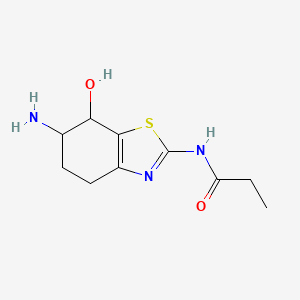 N-(6-Amino-7-hydroxy-4,5,6,7-tetrahydrobenzo[d]thiazol-2-yl)propionamide