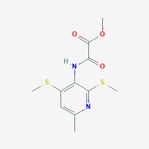 Methyl 2-[[6-methyl-2,4-bis(methylsulfanyl)pyridin-3-yl]amino]-2-oxoacetate