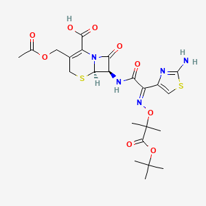 7b-[(Z)-2-(2-Aminothiazol-4-yl)-2-(1-carboxy-1-methylethoxyimino)acetamido]-3-acetoxymethyl-3-cephem-4-carboxylic Acid tert-Butyl Ester