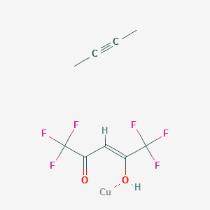 molecular formula C9H8CuF6O2 B138569 铜 I 六氟戊二酮-2-丁炔配合物 CAS No. 137007-13-7