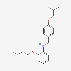 molecular formula C21H29NO2 B1385692 2-Butoxy-N-(4-isobutoxybenzyl)aniline CAS No. 1040689-57-3