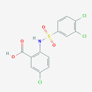 5-Chloro-2-[(3,4-dichlorophenyl)sulfonylamino]benzoic acid