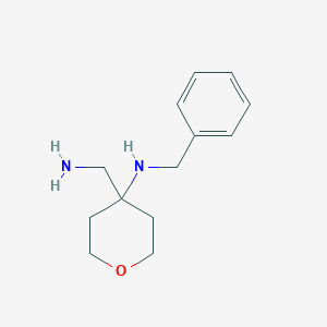 4-(aminomethyl)-N-benzyloxan-4-amine