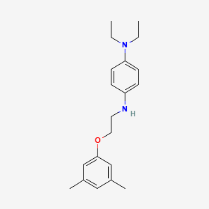 N1-[2-(3,5-dimethylphenoxy)ethyl]-N4,N4-diethyl-1,4-benzenediamine
