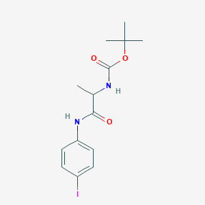 Tert-butyl {1-[(4-iodophenyl)amino]-1-oxopropan-2-yl}carbamate