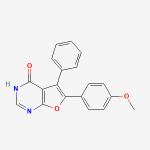 6-(4-methoxyphenyl)-5-phenyl-3H-furo[2,3-d]pyrimidin-4-one