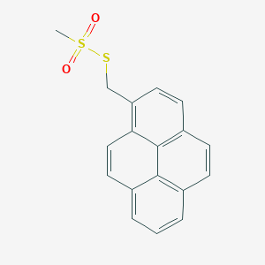 molecular formula C18H14O2S2 B013857 1-芘基甲基甲硫代磺酸酯 CAS No. 384342-65-8