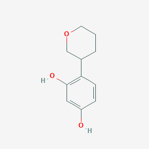 4-(Oxan-3-yl)benzene-1,3-diol