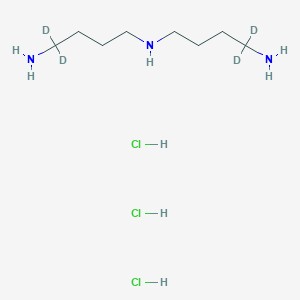 N'-(4-amino-4,4-dideuteriobutyl)-1,1-dideuteriobutane-1,4-diamine;trihydrochloride