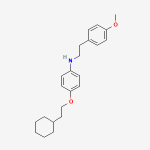 molecular formula C23H31NO2 B1385704 N-[4-(2-Cyclohexylethoxy)phenyl]-N-(4-methoxyphenethyl)amine CAS No. 1040693-36-4