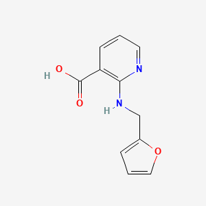 molecular formula C11H10N2O3 B1385707 2-[(2-Furylmethyl)amino]nicotinic acid CAS No. 1019127-14-0