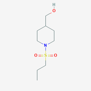 molecular formula C9H19NO3S B1385713 [1-(Propane-1-sulfonyl)piperidin-4-yl]methanol CAS No. 1082861-94-6