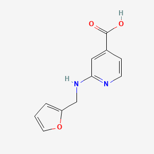 molecular formula C11H10N2O3 B1385724 Acide 2-[(2-furylméthyl)amino]isonicotiinique CAS No. 1019387-90-6