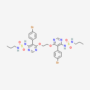 O-Desbromo-pyrimidinyl O-[6-N-(N'-propyl)sulfamido-5-(4-bromophenyl)pyrimidin-4-yl] Macitentan