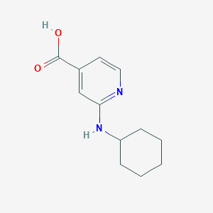 molecular formula C12H16N2O2 B1385726 2-(Cyclohexylamino)isonicotinic acid CAS No. 1019461-35-8