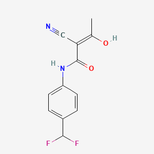 2-Cyano-N-3-hydroxybut-2-enamino-4-(difluoromethyl)aniline