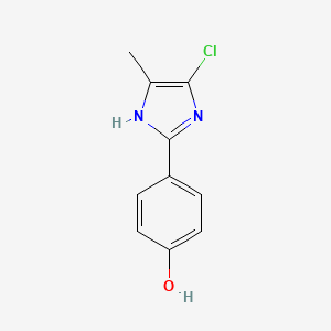 4-(4-chloro-5-methyl-1H-imidazol-2-yl)phenol