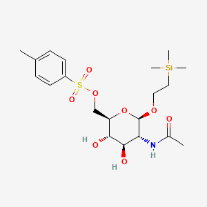 ((2R,3S,4R,5R,6R)-5-Acetamido-3,4-dihydroxy-6-(2-(trimethylsilyl)ethoxy)tetrahydro-2H-pyran-2-yl)methyl 4-Methylbenzenesulfonate