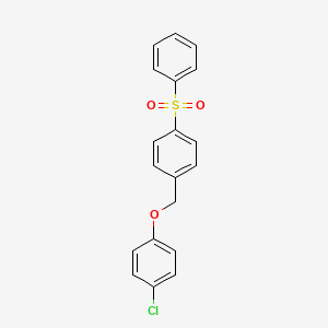 1-(Benzenesulfonyl)-4-[(4-chlorophenoxy)methyl]benzene