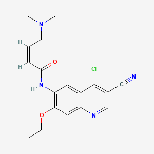 (2E)-N-(4-Chloro-3-cyano-7-ethoxy-6-quinolinyl)-4-(dimethylamino)-2-butenamide