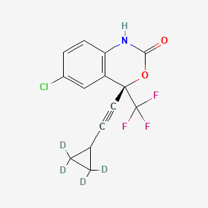 (4S)-6-chloro-4-[2-(2,2,3,3-tetradeuteriocyclopropyl)ethynyl]-4-(trifluoromethyl)-1H-3,1-benzoxazin-2-one