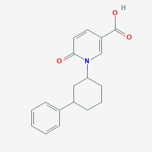 6-Oxo-1-(3-phenylcyclohexyl)pyridine-3-carboxylic acid