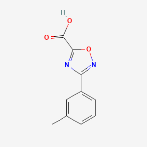 molecular formula C10H8N2O3 B1385750 3-(m-Tolyl)-1,2,4-oxadiazole-5-carboxylic acid CAS No. 1018610-59-7