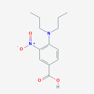 molecular formula C13H18N2O4 B1385753 4-(Dipropylamino)-3-nitrobenzoic acid CAS No. 960060-82-6