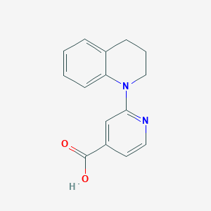 molecular formula C15H14N2O2 B1385754 2-[3,4-Dihydro-1(2H)-quinolinyl]isonicotinic acid CAS No. 1019387-19-9