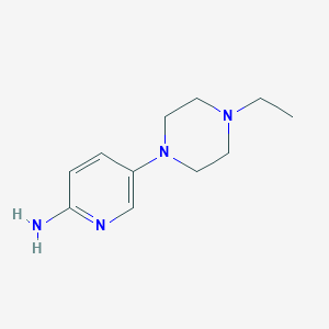 molecular formula C11H18N4 B1385758 5-(4-Ethylpiperazin-1-yl)pyridin-2-amine CAS No. 1018505-59-3