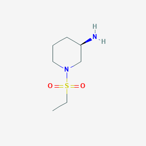molecular formula C7H16N2O2S B1385768 (R)-1-Ethanesulfonylpiperidin-3-ylamine CAS No. 1704977-40-1