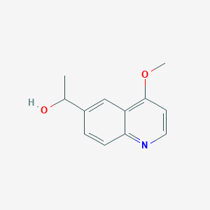 molecular formula C12H13NO2 B13857684 1-(4-Methoxyquinolin-6-yl)ethanol 