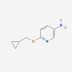 molecular formula C9H12N2O B1385770 6-(Cyclopropylmethoxy)pyridin-3-amine CAS No. 1019515-38-8