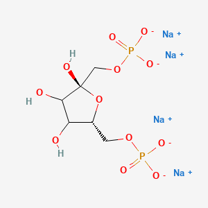 molecular formula C6H10Na4O12P2 B13857727 tetrasodium;[(2S,5R)-2,3,4-trihydroxy-5-(phosphonatooxymethyl)oxolan-2-yl]methyl phosphate 