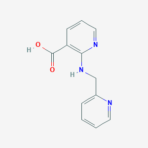 molecular formula C12H11N3O2 B1385773 2-[(2-Pyridinylmethyl)amino]nicotinic acid CAS No. 1019358-70-3