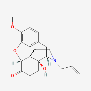 molecular formula C20H23NO4 B13857734 (4S,4aR,7aS,12bR)-4a-hydroxy-9-methoxy-3-prop-2-enyl-2,4,5,6,7a,13-hexahydro-1H-4,12-methanobenzofuro[3,2-e]isoquinolin-7-one 