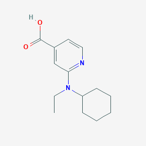 molecular formula C14H20N2O2 B1385774 2-[Cyclohexyl(ethyl)amino]isonicotinic acid CAS No. 1019466-37-5