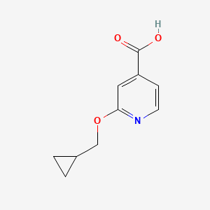 molecular formula C10H11NO3 B1385776 2-(Cyclopropylmethoxy)isonicotinic acid CAS No. 1019546-32-7