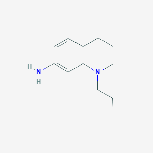 molecular formula C12H18N2 B1385780 1-Propyl-1,2,3,4-tetrahydroquinolin-7-amine CAS No. 1049677-37-3
