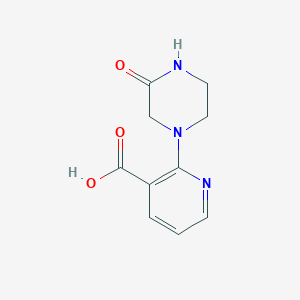 molecular formula C10H11N3O3 B1385786 2-(3-Oxo-1-piperazinyl)nicotinic acid CAS No. 1019359-82-0