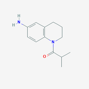 molecular formula C13H18N2O B1385796 1-Isobutyryl-1,2,3,4-tetrahydroquinolin-6-amine CAS No. 869945-53-9