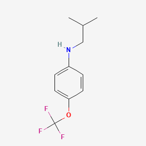 molecular formula C11H14F3NO B1385799 N-Isobutyl-4-(trifluoromethoxy)aniline CAS No. 1019626-78-8