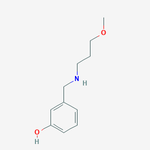 molecular formula C11H17NO2 B1385802 3-{[(3-Methoxypropyl)amino]methyl}phenol CAS No. 1042580-02-8