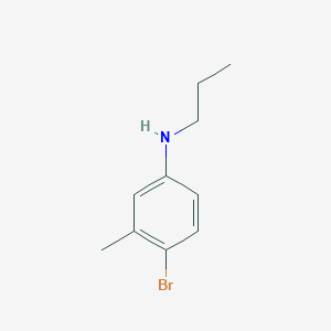 molecular formula C10H14BrN B1385811 (4-Bromo-3-methylphenyl)propylamine CAS No. 1019487-84-3